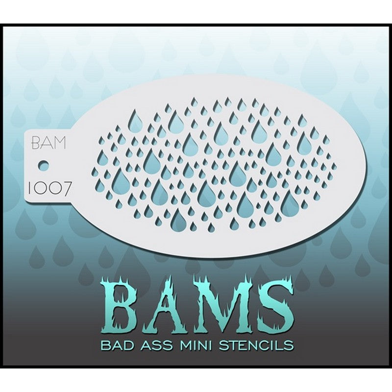 1007 mini Bad ass stencil - drops