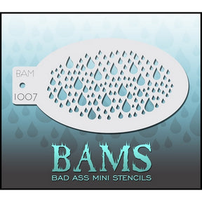1007 mini Bad ass stencil - drops