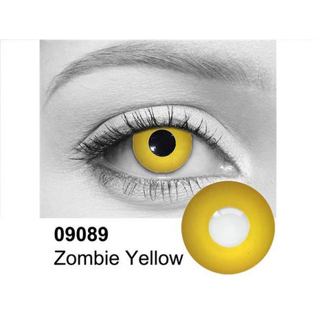 Zombie Yellow Contact Lenses - 09089- Yellow