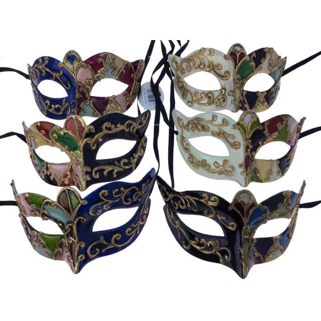 Venetian Styled Mask Assorted Colors