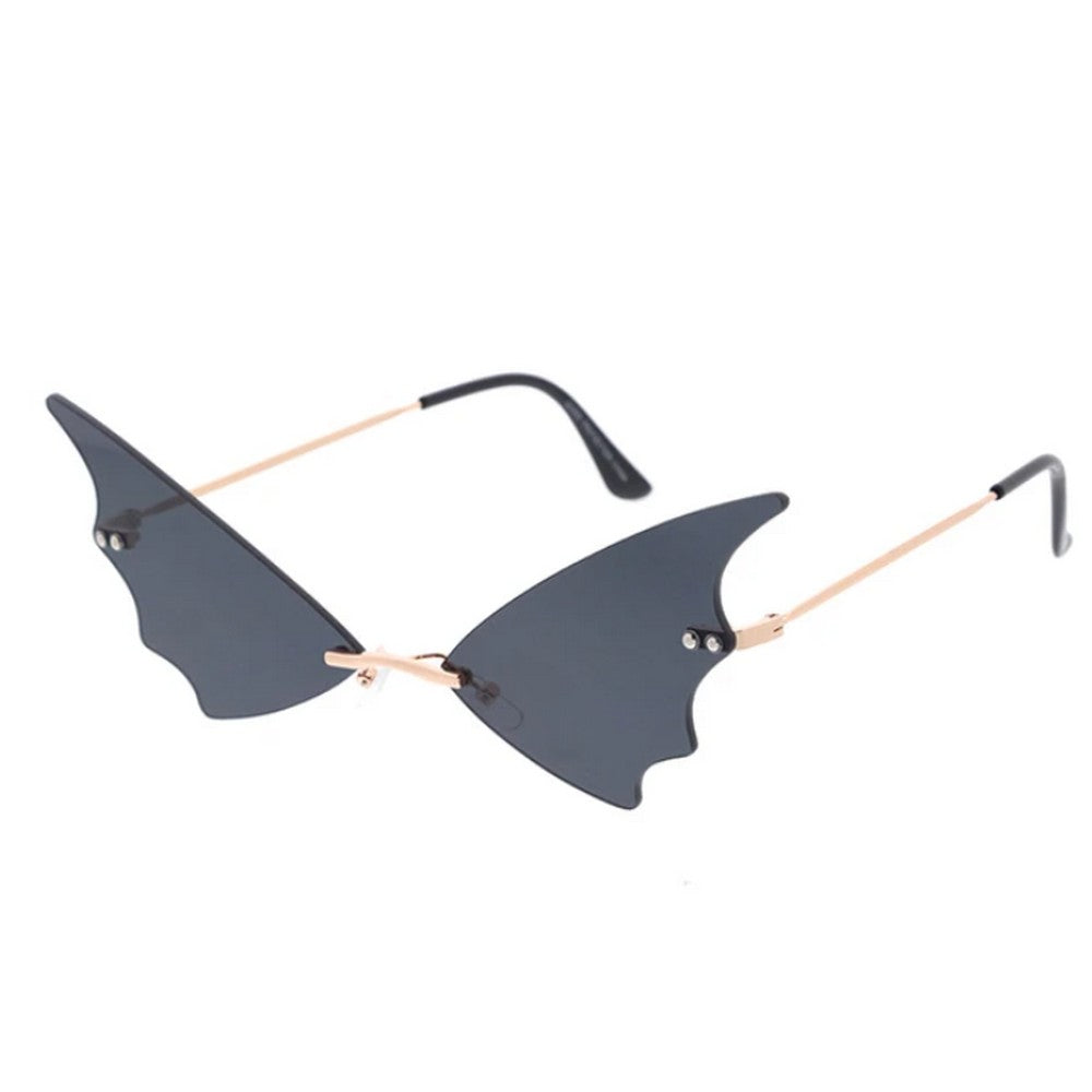 Unisex Metal Small Batwing Lens