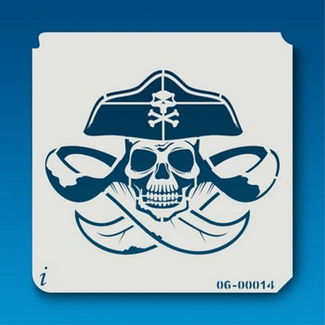 ISTENCILS Skull Pirate Stencil
