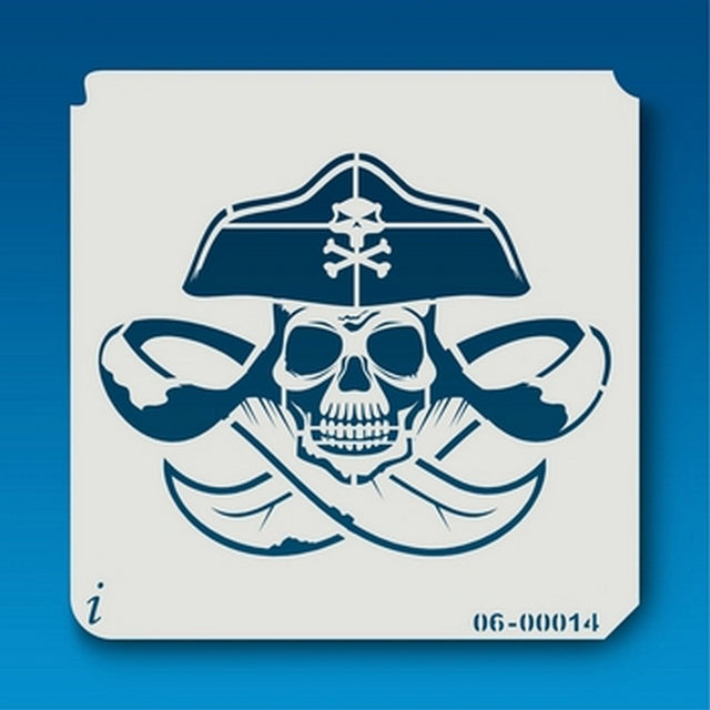 ISTENCILS Skull Pirate Stencil