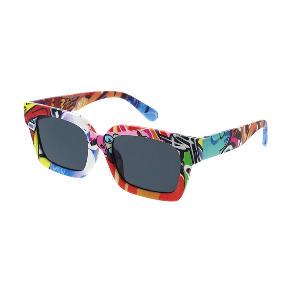 Unisex 366 Sunglasses Plastic Large Square Frame - Assorted