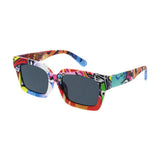 Unisex 366 Sunglasses Plastic Large Square Frame - Assorted