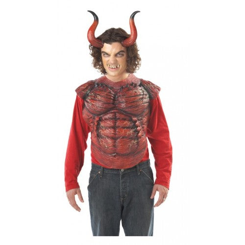 HELLION HORNS with TEETH - Red/Black