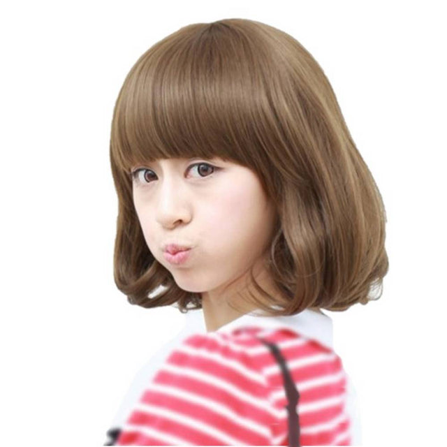 Medium brown hair wig