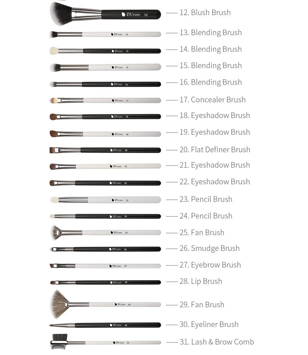 DUcare panda 31pcs makeup brushes set