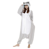 Grey Wolf Kigurumi onesie - adult