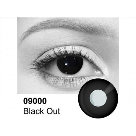 Black Out Contact Lenses 09000