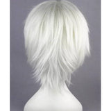 Short silvery white Cosplay Wig