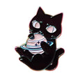 Cosmic Cat Enamel brooch