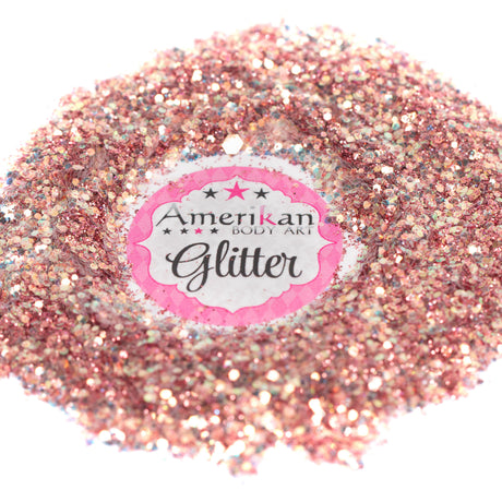Amerikan Body Art Chunky Glitter Blend 1oz Tahitian Coral