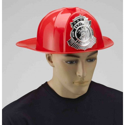 Deluxe Fireman's Helmet - Red