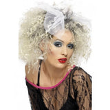80's Wild Child WIG with bow ADULT - Blond