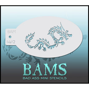Dragon Stencil - BAM 1412 Bad Ass Mini Stencil