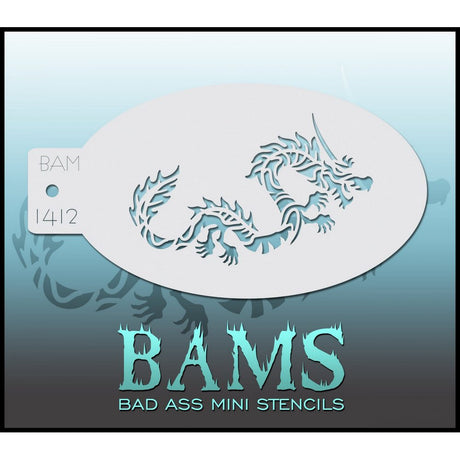 Dragon Stencil - BAM 1412 Bad Ass Mini Stencil