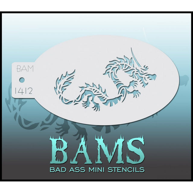 Dragon Stencil - BAM 1412 Bad Ass Mini Stencil