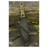 Thrust Knife with Holder, Black