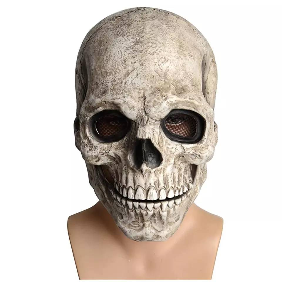 Skull latex scary Mask - moving jaw