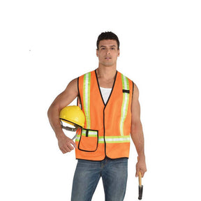 Construction Worker orange Vest