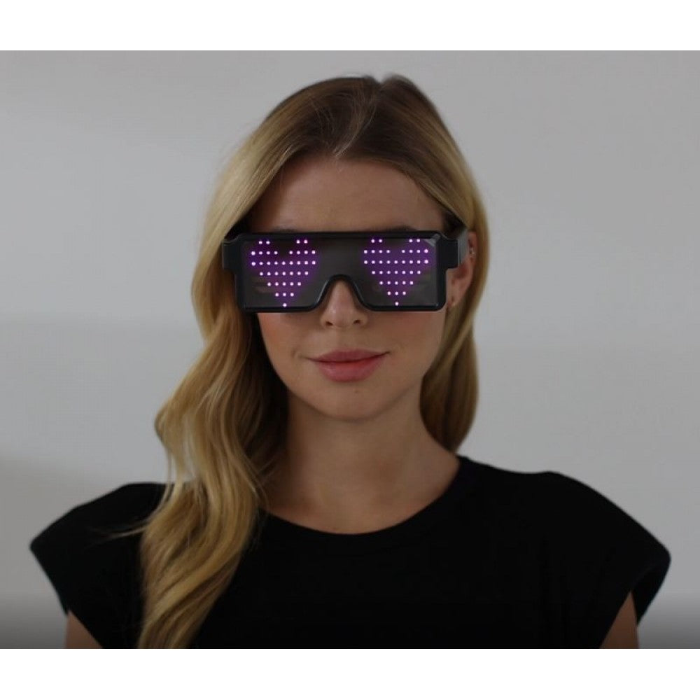 LED black glasses- Multicolor