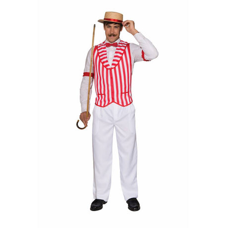 BARBER SHOP QUARTET VEST Standard Red/White