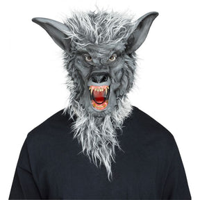 Werewolf Mask - Ferocious Fangs Grey