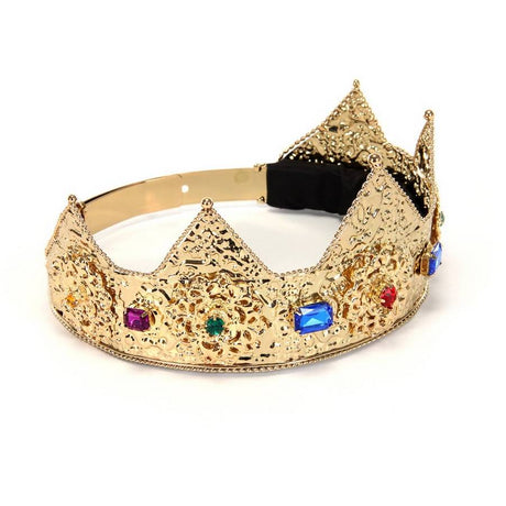 Queen Pointed Gold Crown Adjustable