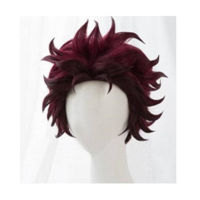 Demon Killer green cosplay wig