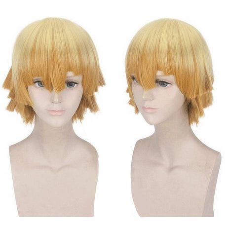 Yellow demon cosplay wig