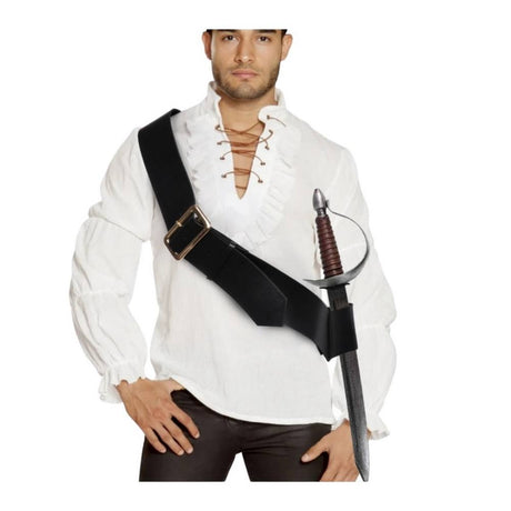 Leatherlike Cross Strap Sword Holder