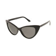 Cat Eye 498 Sunglasses Plastic Medium Classic Frame - Black
