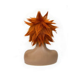 Short spike orange cosplay wig