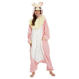 Fluffy Rabbit Pink Kigurumi onesie- adult