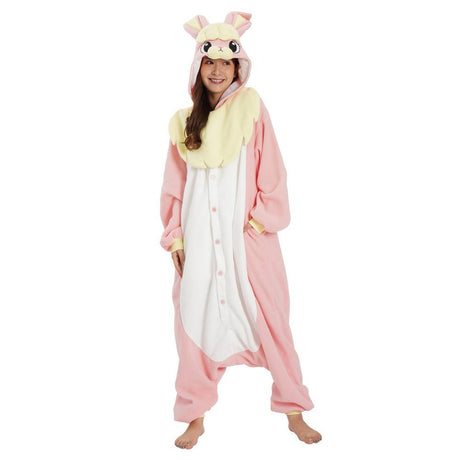 Fluffy Rabbit Pink Kigurumi onesie- adult