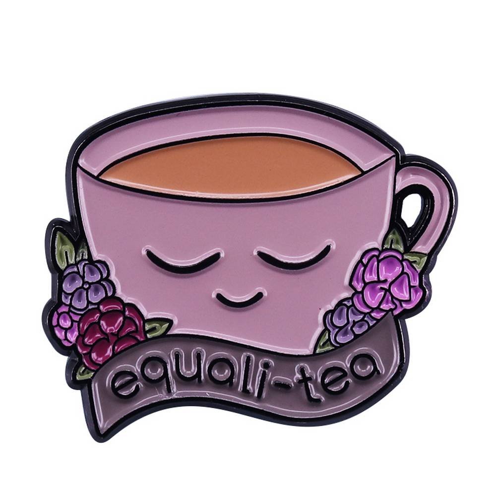 Equali-tea Brooch Feminist Pin