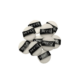 MYO Mini Makeup Puffs White - 10/Pack