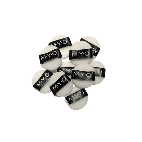 MYO Mini Makeup Puffs White - 10/Pack