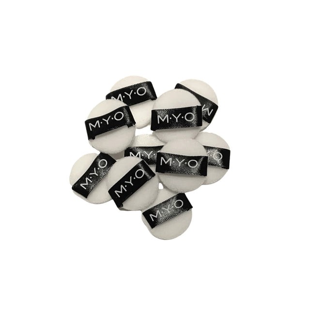 MYO Mini Makeup Puffs White - 10/Pack