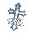 Prison Temp Tattoo Faith cross PR310