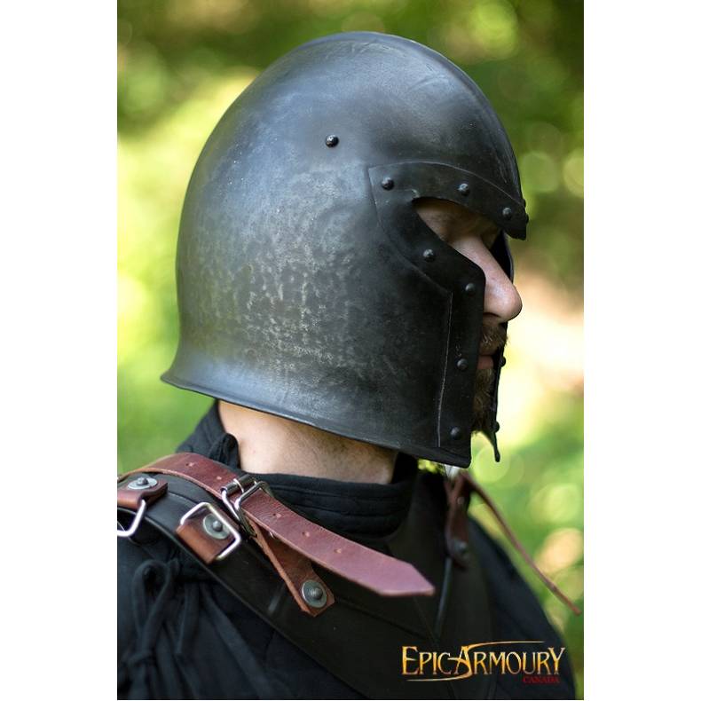 Barbuta Helmet, Dark - Medium
