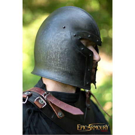 Barbuta Helmet, Dark - Medium