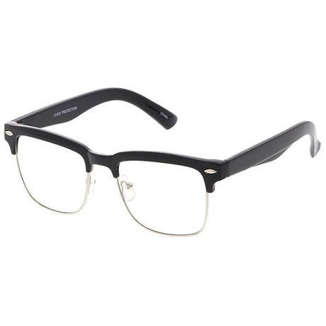 Unisex Combo Medium Square Clubber with Clear Lens Assorted