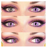 Succubus Cosplay Contact Lenses -Purple/Black