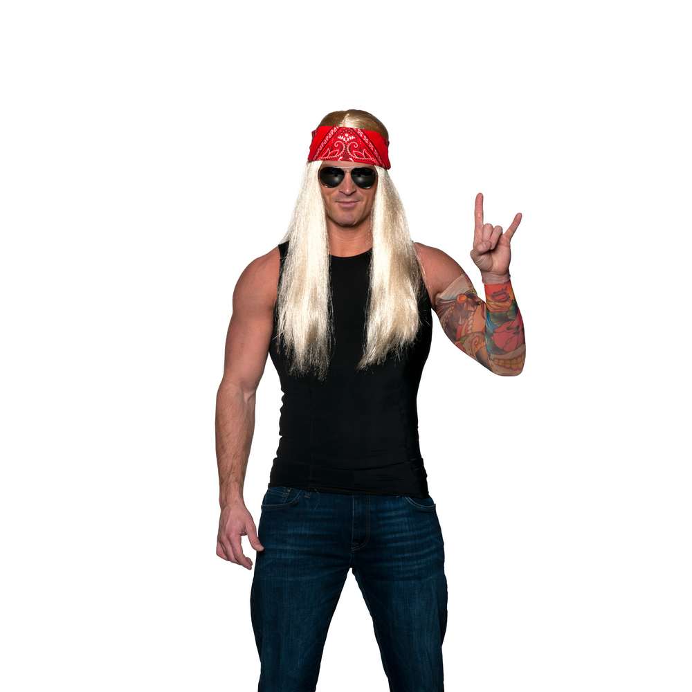 Metal Rocker Wig & Kit