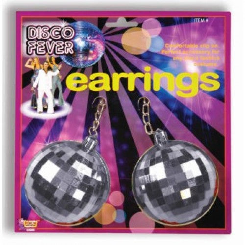 JUMBO DISCO BALL EARRINGS