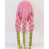 Long Pink Green cosplay Wig