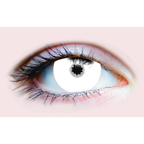 White Mini Sclera cosplay Contact LENSES- White