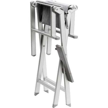 Kryolan aluminum Make-up Chair - Silver